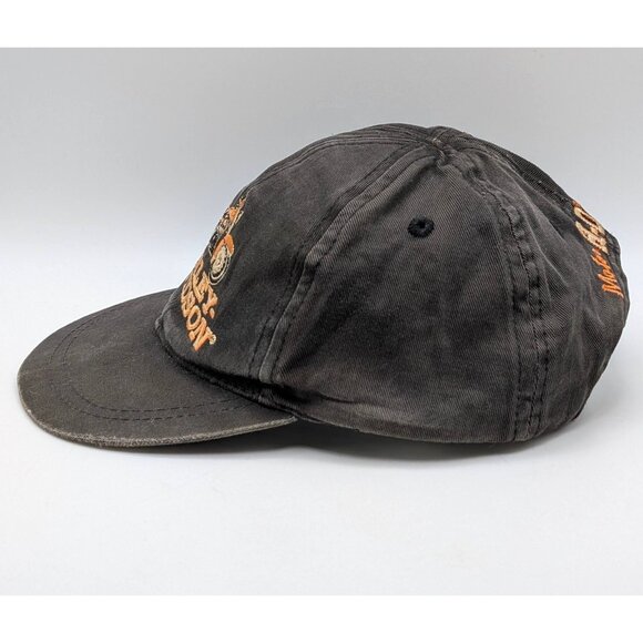 Vintage Harley-Davidson YOUTH Sized Snapback Hat VTG Born To Ride 90s Faded READ - Picture 3 of 6